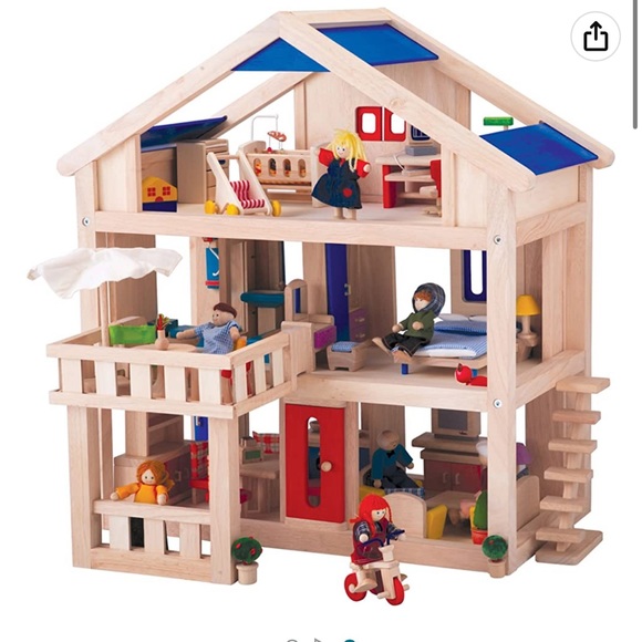 The Plan Toys Terrace Dollhouse wooden - Picture 2 of 4